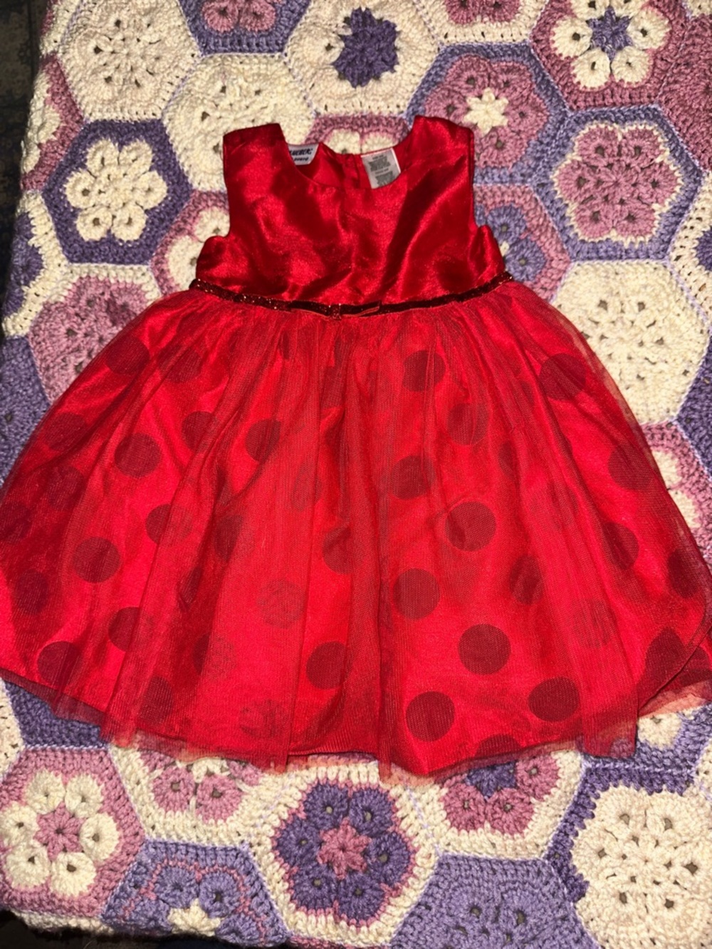 Red Polka Dot Tulle Party Dress